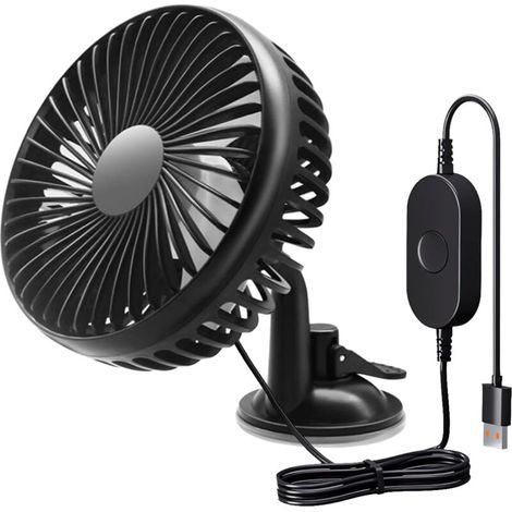 Ventilateur Voiture,Ventilateur Thermique de Voiture,Ventilateur de Refroidissement de Siège D'auto,Ventilateur de Voiture Portable,Convient aux Voitures,Camping-Cars (Ventouses)