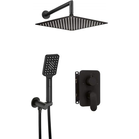 Deante Set doccia NERO nero opaco moderno