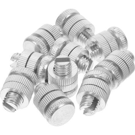 eur de Clôture Électrique en Alliage D’aluminium, 10 Pièces  Collier à Boulon Fendu, Usage pour Fil de Clôture et Clôture Électrique, Finition Argenté (1/5)