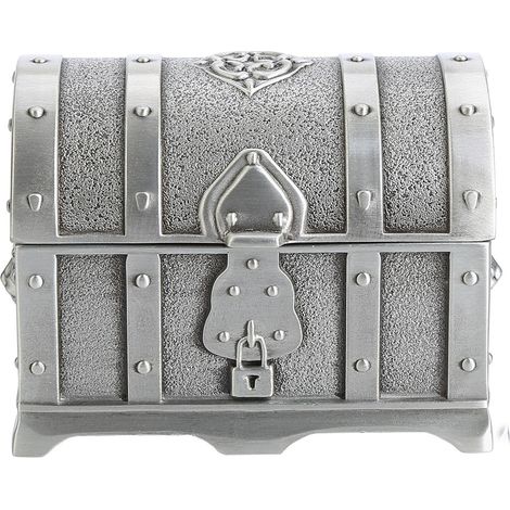 Coffret au Trésor Pirate Antique en Alliage de Zinc pour Bijoux et Cadeaux de Mariage (1/5)