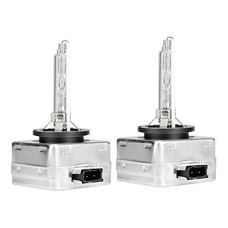SHINING HOUSE Bombillas de xenón para faros delanteros, 2 bombillas de repuesto de xenón para faros delanteros de coche D1S 6000 K 35 W (1/5)