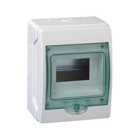 Scatola elettrica schneider electric mureva mini 6 moduli trasparente
