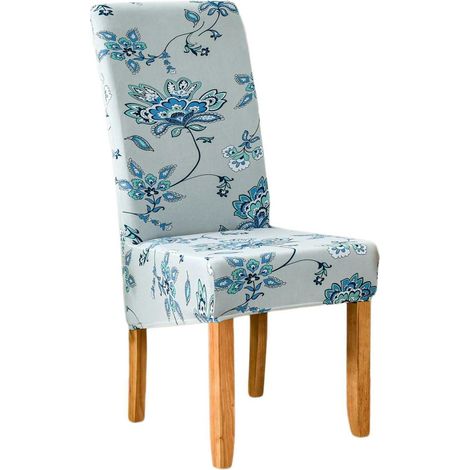 6er Set Stuhlbezüge für Esszimmerstühle, elastisch, waschbar, Mimose (1/5)