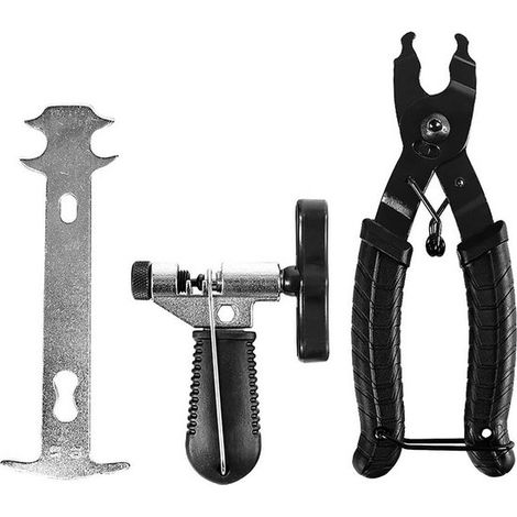 Fahrradketten-Reparaturset – Fahrradkettenwerkzeug – Kettenabzieher (8/9/10-fach) – Fahrradkettenführung – Stahl – Langlebig und robust