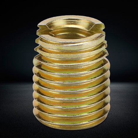 20 Pièces Insert Fileté Auto-Taraudeur Acier Carbone 302 (Intérieur M12x1.75 Extérieur M16x1.5)