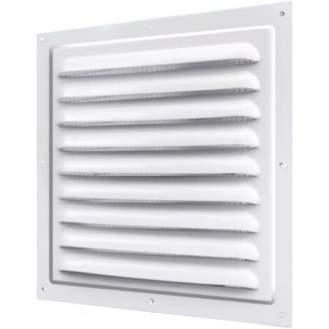 QORVA-30x30cm Metal Grille de Ventilation avec protection insectes (1/3)