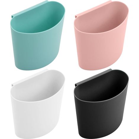 4 Pièces Gobelets à Suspendre, Panier de Rangement à Suspendre, Porte-Crayons à Suspendre, Seau de Rangement, Porte-Crayons de Maquillage, Accessoires de Chariot à Roulettes (mixte) (1/5)