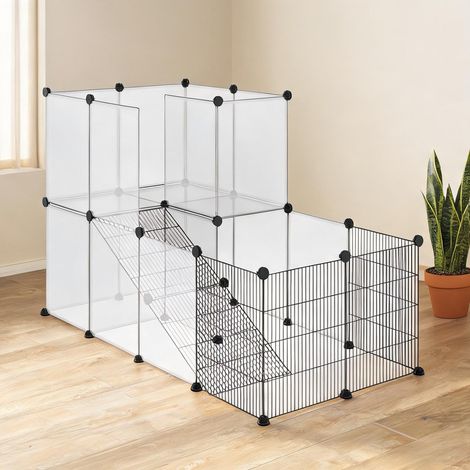 Cage pour rongeur 2 niveaux 140 x 70 x 90 cm (1/5)
