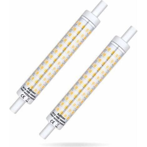 Dissipation thermique en céramique r7s ampoule d'inondation lumière à 360 degrés gradation 10W 220-240V blanc chaud 3000K (1/4)
