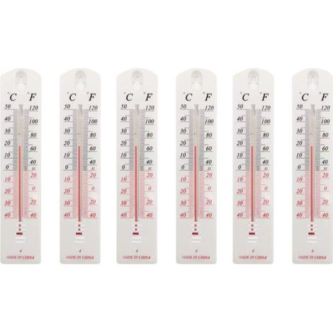 Set mit 6 Wandthermometern für den Innen- und Außenbereich (1/5)