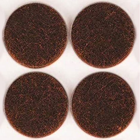 50 x FELTRINO ADESIVO SEDIA MARRONE D 32 MM CF 4 PZ (1/2)
