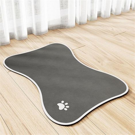 Tappetino per la pappa del cane, tappetino assorbente per l'alimentazione degli animali domestici, tappetino ad asciugatura rapida, tappetino antiscivolo per la pappa del cane (30 x 40 cm) (1/2)