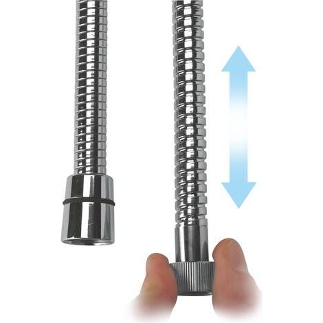 FLEXIBLE DOUBLE AGRAFAGE METAL CHROME EXTENSIBLE (1/2)