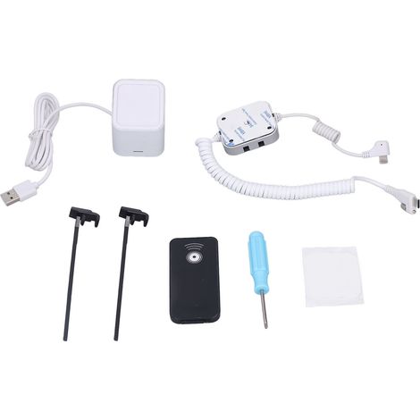 Socle antivol avec alarme 95-120dB, fonction charge, antidérapant, télécommande pour boutique centre commercial, prise iOS (1/5)