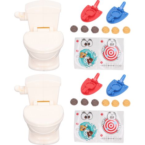 Siège de toilette farce 3D effet caca portable, jouet à blague humoristique pour canular (1/5)
