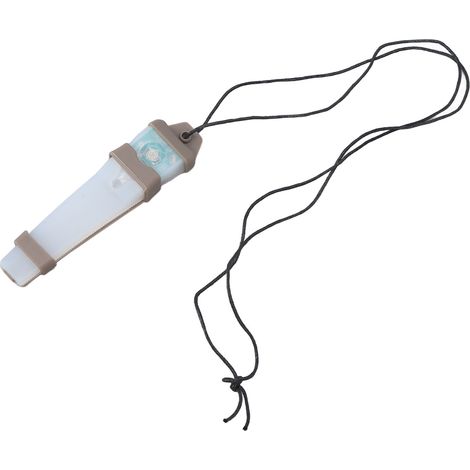 Lampe de signalisation personnelle avec fermeture Velcro, étanche, 150 mAh, clignotante de sécurité pour la randonnée, couleur terre avec lumière verte (1/5)