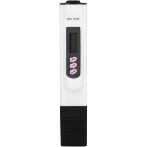 Testeur TDS Eau - Écran LCD avec Fonction HOLD - Conversion °C/°F - Pour Piscines Aquariums Hydroponie - 0 à 9999 ppm - 68 g