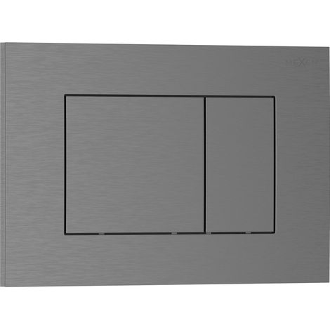 Mexen Tex 02 Spültaste, gebürstetes Gun Gray - 6102-12