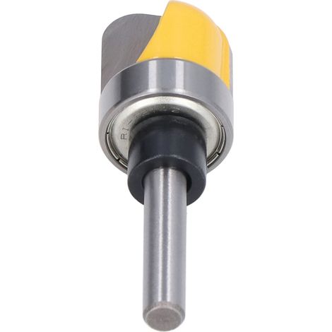 Fraise de gabarit sans jeu acier 45 revêtement PTFE pour tiroirs bois, queue ronde 6mm, fraise à router durable (1/5)