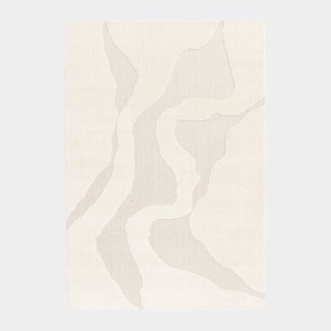 Tapis Stone crème - Motifs organiques - 120 x 170 cm (1/5)