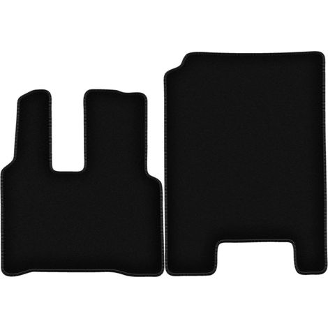 BASIC schwarze Velours-Fußmatten für: Mercedes Actross MP4 Pickup (ab 2011) (1/5)