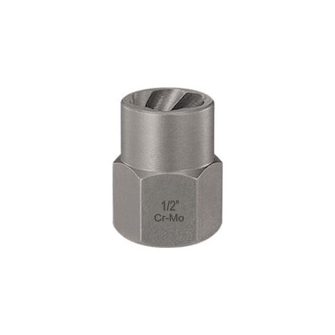 Llave de vaso para aflojar tornillos y tuercas dañados, 1/2" - acero forjado/Cr-Mo, Teger (1/3)