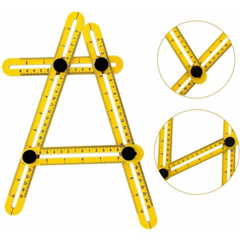 DEESSE SHOP - Outil de modèle d'angle-izer, modèle de règle multi-angle pour mesurer tous les angles et toutes les formes pour les bricoleurs, les constructeurs, les artisans (1/5)