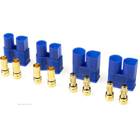 Revtec - Connector - EC-3 - Gold Plated - Male + Female - 2 pairs