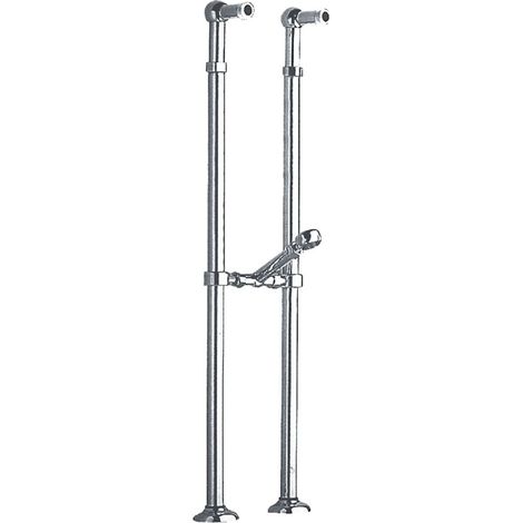 Sapho Reitano Rubinetteria Antea - Conexión de instalación para grifo de suelo para bañera, 2 uds, cromo 9841