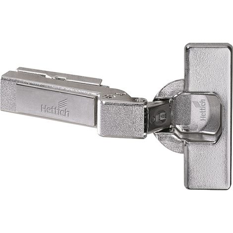 Charnière intermat automatique à clipser 95° 9936 w20 - Amortisseur : Sans - Base : 7 mm - Décor : Nickelé - Diametre boîtier : 35 mm - Entraxe : 52 mm - HETTICH (1/3)