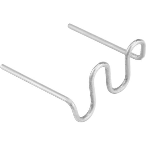 100 agrafes de soudure pré-découpées 0,8mm pour réparation pare-chocs auto, kit outil "vague", fixation carrosserie (1/5)