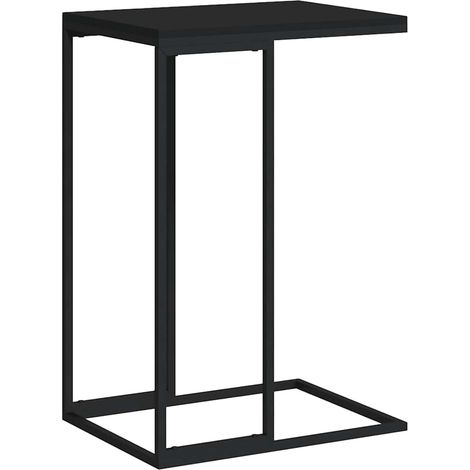 Maison Exclusive - Mesa auxiliar de madera contrachapada negro 40 (1/5)