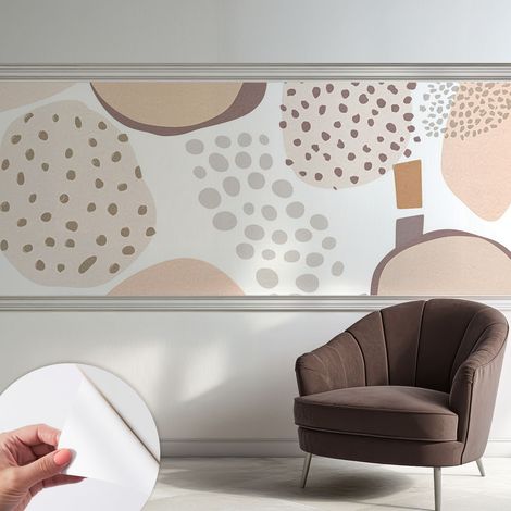 Fototapete Selbstklebend - Wandtattoo - leicht anzubringen - Wandverkleidung Zarte Punkte 250x104 cm (1/5)