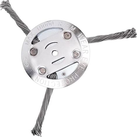 Drahtscheiben aus gedrehtem Stahl für mit Lithium-Akkus betriebene Freischneider, Set mit 3 Schneidköpfen (1/5)
