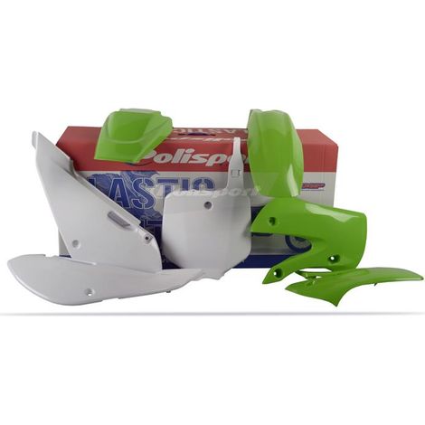 Polisport Kx 65 00 24 Set in plastica resistente verde e bianca