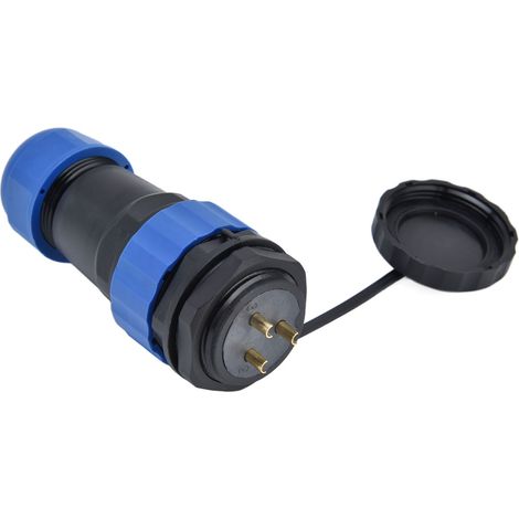 IP68 wasserdichter elektrischer Steckverbinder SP28 SP28, männlicher und weiblicher Flugzeugstecker 380V 25A 3-polig, lötbar mit Mutter, für industrielle Anwendungen. (1/5)
