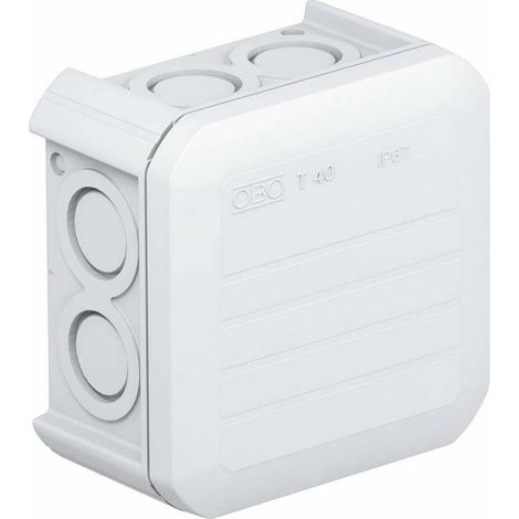 OBO Bettermann 2007900 caja de empalme gris 90x90 mm