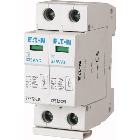 Parafoudres complets 2p 335VAC 4,5kA 000168696 EATON SPET2-335/2