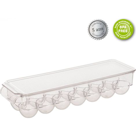 Plastikbehälter für den Kühlschrank für Eier 14 Stück, 37 x 11 x 8 cm (1/5)