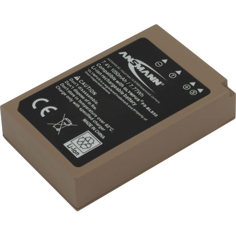 Batterie ANSMANN pour appareil photo A-Oly BLS 50, USB-C et grande capacité (1/5)