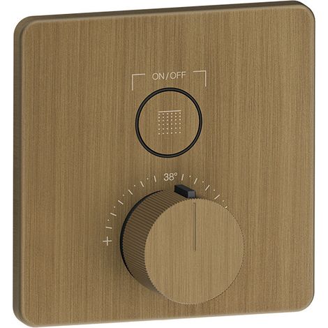 Termostato Gessi Hi-Fi listo para montar con botón de