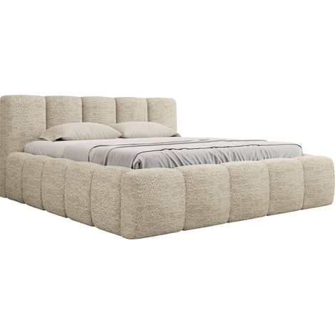 Lit TrendyNest 113, Abriamo 03, Double, 180x200, Tapisserie, Sommier à lattes, 200x222x71cm (1/5)