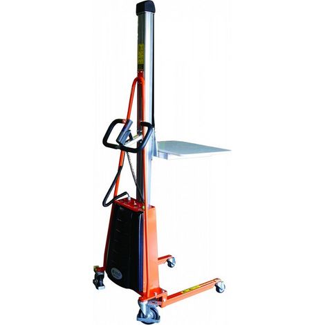 Stockman – Gerbeur positionneur semi-électrique 150 kg – Levée 150 cm – Protection électronique de surcharge – Chargeur intégré (1/2)