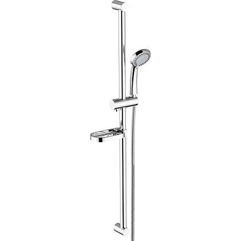 Kit de douche OPtima + douchette porte-savon + flexible de douche barre de douche 600mm