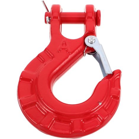 Shaped Tow Hook Red Heavy Duty Winch Hook for SUVs Pickups