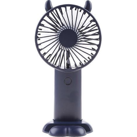 Ventilateur portable silencieux, mini ventilateur rechargeable USB avec 5 vitesses et écran LCD (1/4)