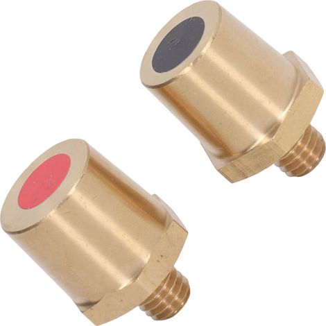 Bornes de batterie M8 en laiton pour connexions positives et négatives, filetage mâle (1/5)