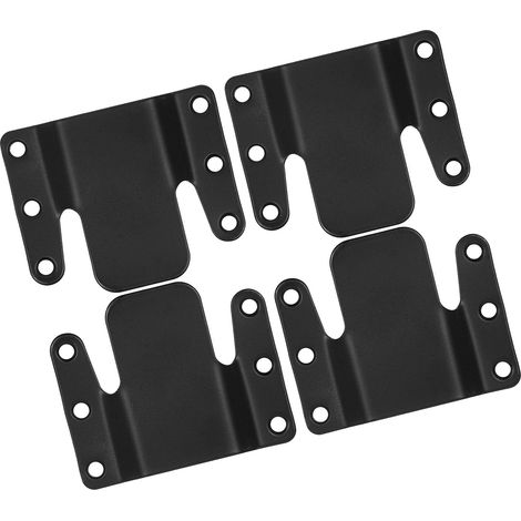 Lot de 4 connecteurs pour canapé d'angle, système d'emboîtement universel, clips faciles à installer, connecteurs robustes avec vis. (1/5)