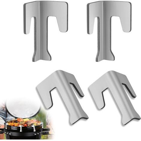 Set di 4 distanziatori universali in acciaio inox per piani cottura, piastre, dischi per barbecue e griglie. (1/5)
