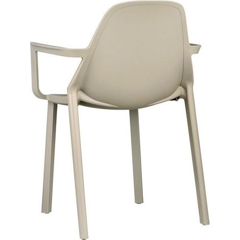 Poltrona mod. PIU' con braccioli tortora set 4pz. (1/5)